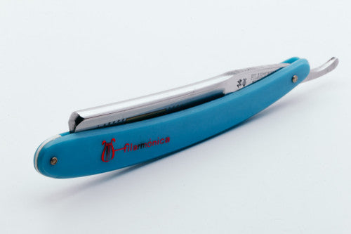 7/8" Filarmonica #14 Medallon Taurino Straight Razor w/ Coffin & Blue Scales | Spain
