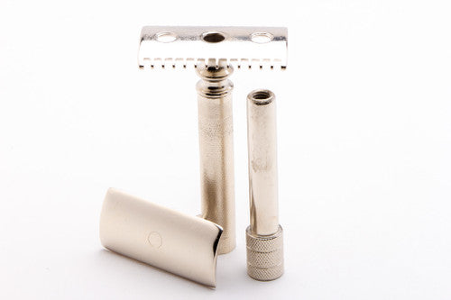 1905 Gillette Double Ring Old Type Double Edge Safety Razor | Nickel Revamp