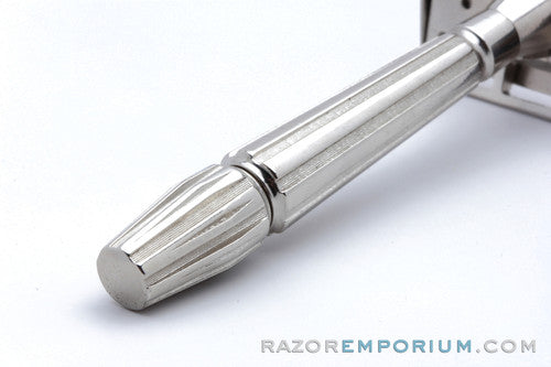 1930's Gem Micromatic Closed Comb SE Safety Razor | Factory Nickel Revamp