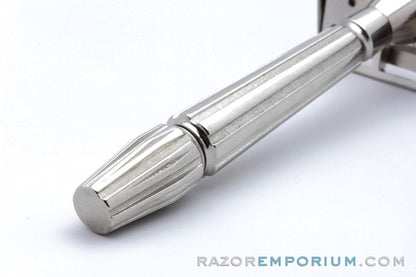 1930's Gem Micromatic Closed Comb SE Safety Razor | Factory Nickel Revamp