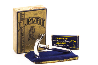 1920's Curvfit Women's Open Comb Safety Razor Set | Original Condition