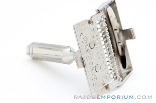1930's Gem Minute Man Metal Wall Hanger with Single Edge Razor