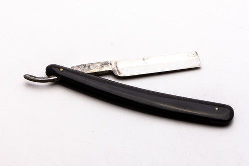 6/8" Black Handle Classics on Clearance Straight Razor