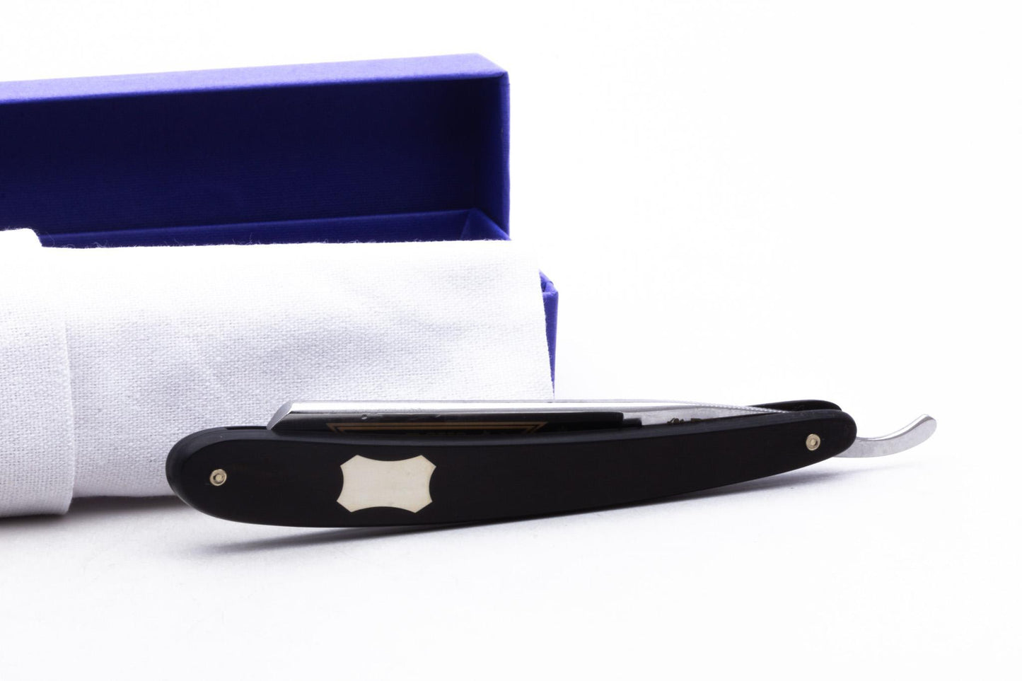 5/8 Dovo Astrale Full Hollow Straight Razor | Ebony Wood Scales