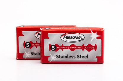 Personna Red Double Edge (DE) Safety Razor Blades