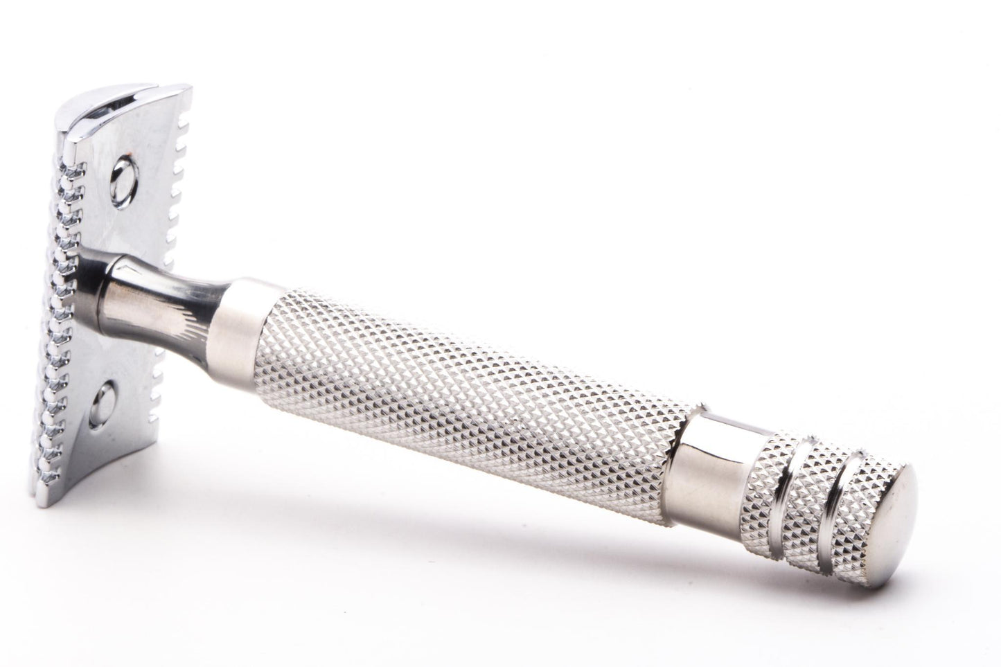 Three Piece Chrome Double Open Comb Safety Razor