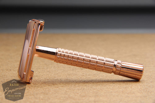 Gillette 1965 Flair Tip DE Super Speed Safety Razor K1 * ROSE GOLD REVAMPED