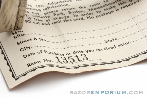 1960 Gillette $1.95 Adjustable "Bottom-Dial" Fatboy - Mint