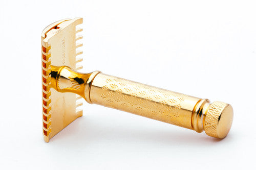 1920's Gillette Milady Decollete DE Safety Razor Set 24K Gold Revamp