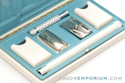 1977 GBS & Gillette Tech Long Handle DE Safety Razors Set | Made in England