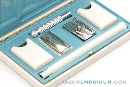 1977 GBS & Gillette Tech Long Handle DE Safety Razors Set | Made in England