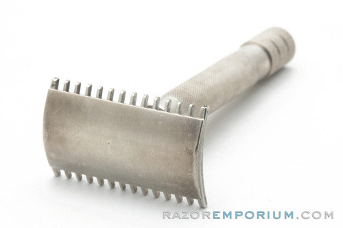 1906 Gillette Double Ring Old Type Safety Razor Set w/ Case Chicago and Sealed Blades