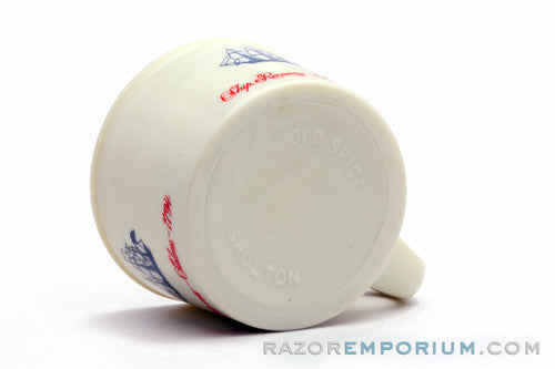 1978 - 80's Old Spice Porcelin Shaving Mug | Ship Grand Turk Salem 1786