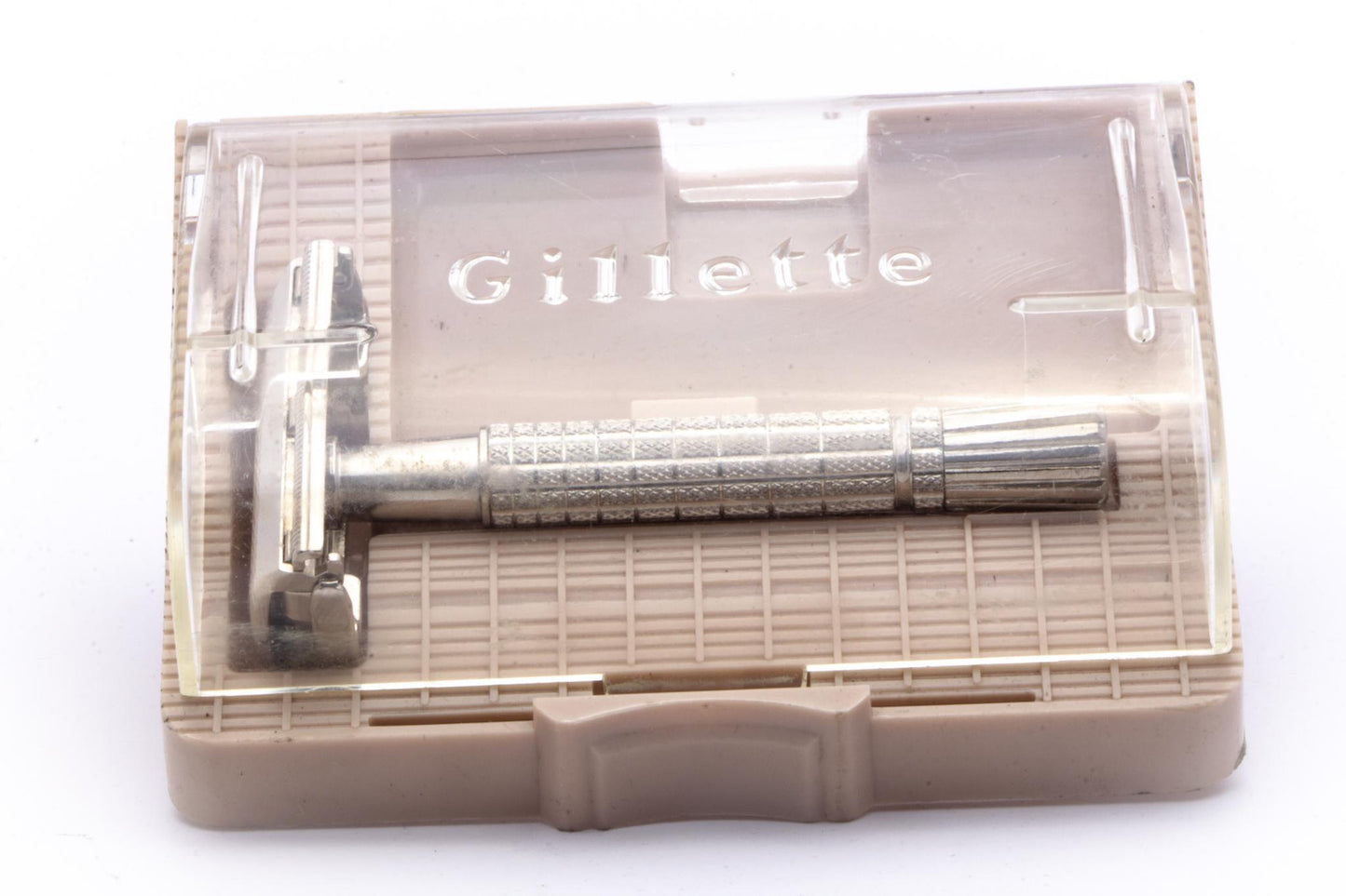 1964 J1 Gillette Flare Tip DE Super Speed Safety Razor Set | Original Condition