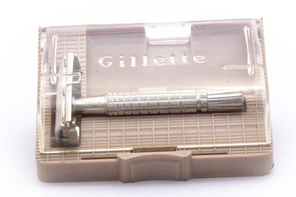 1964 J1 Gillette Flare Tip DE Super Speed Safety Razor Set | Original Condition