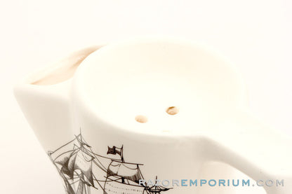 Savannah Ship Ceramic Shaving Scuttle 1819