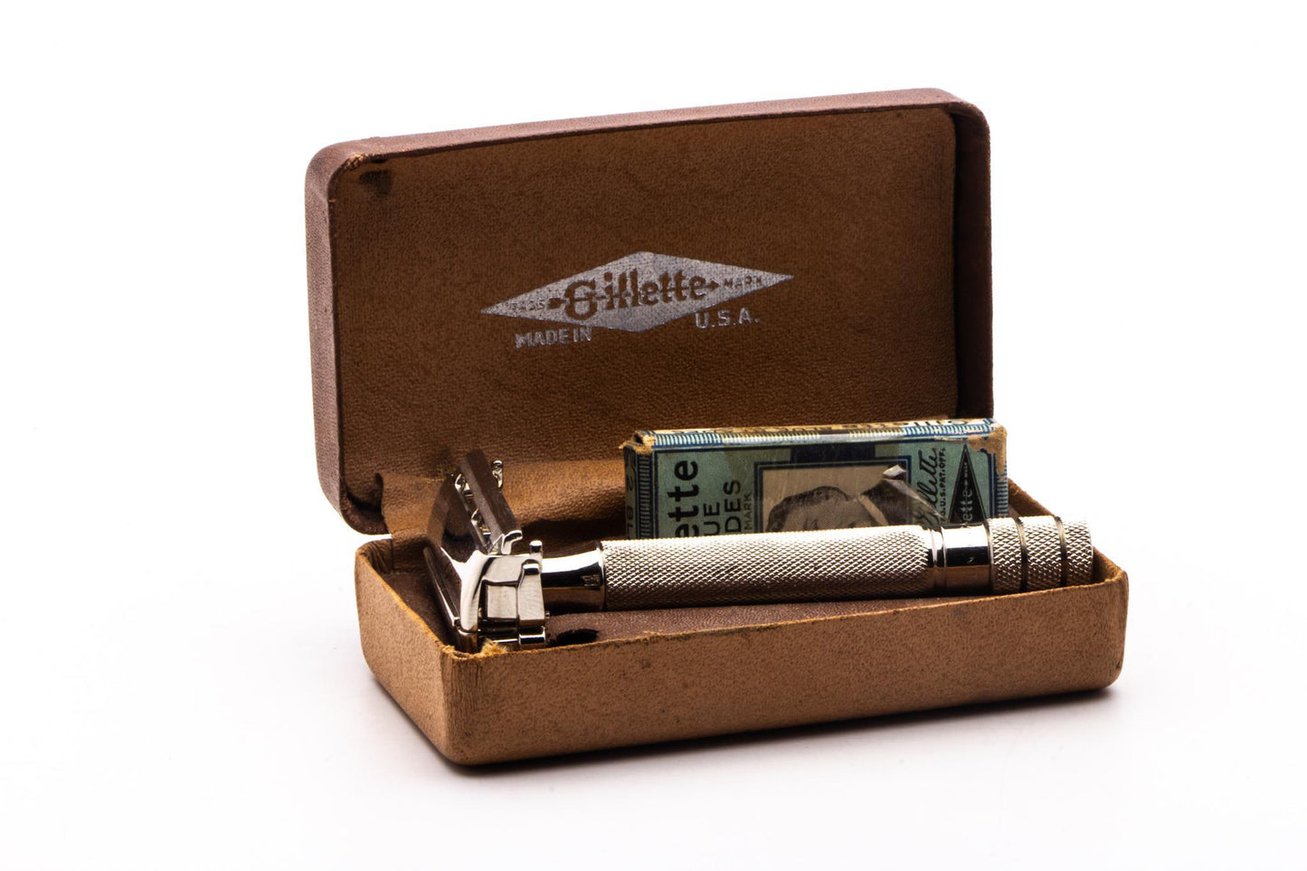 1940's Gillette Milord Double Edge Safety Razor Set | Original Condition
