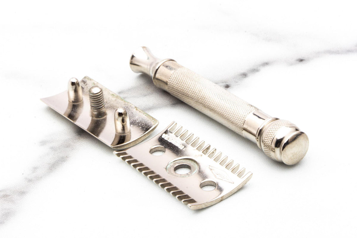 1920's Gillette Ball End Old Type Safety Razor Set | Original Condition