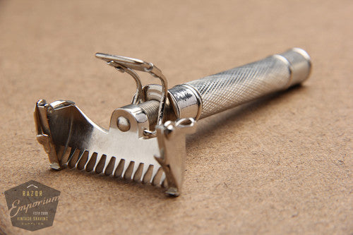 J.A. Henckels Lather Catcher Razor - Germany * Revamped - Nickel