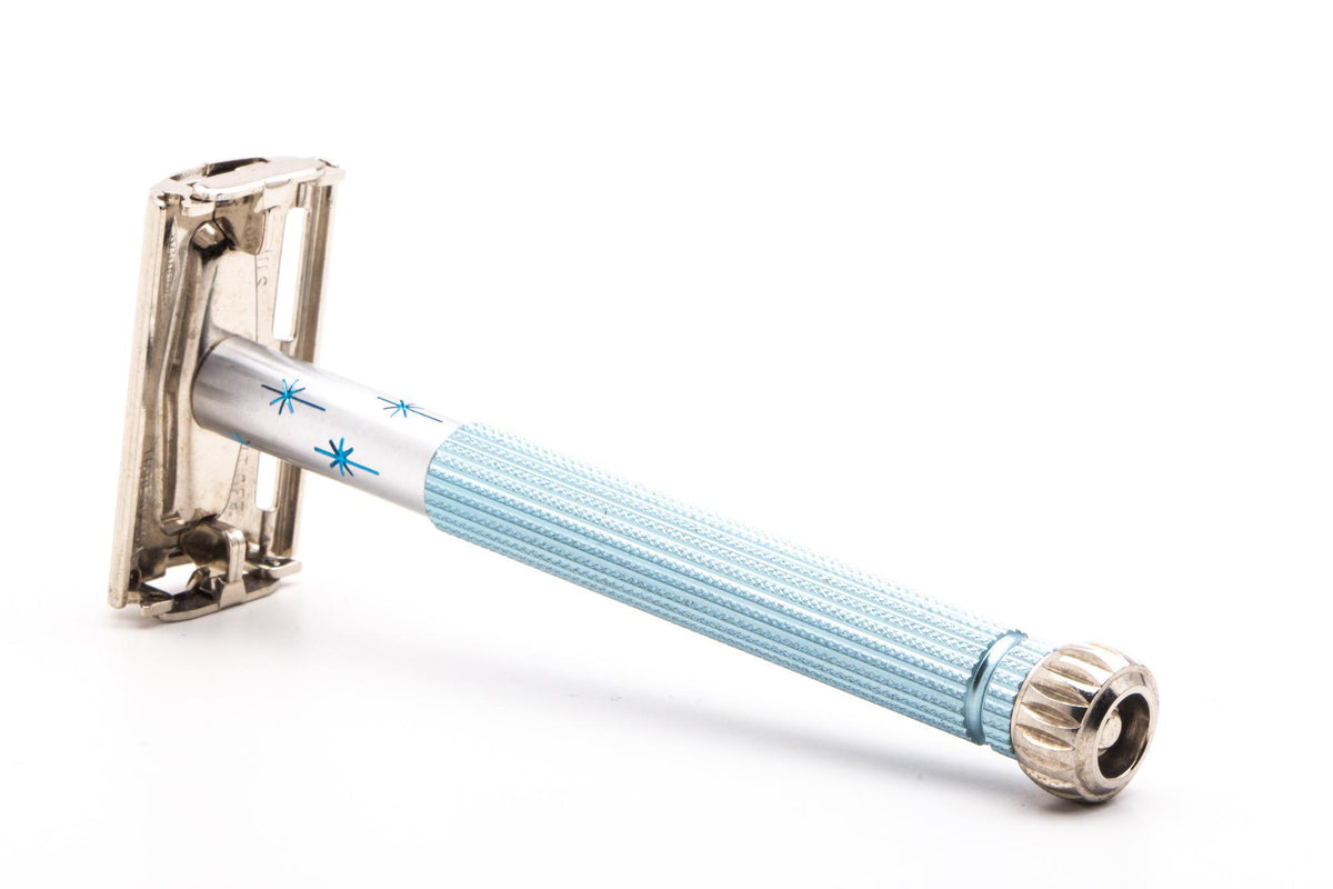 Gillette Razor Stars 1974 U4 Gillette Blue Star Lady Gillette DE Safety Razor | Original Co ...