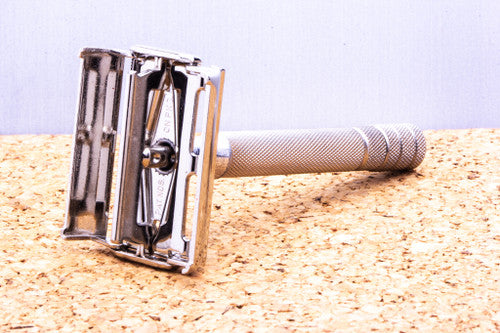 1951 W4 Gillette Super Speed Double Edge Safety Razor | Factory Nickel Revamp