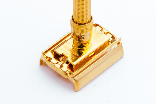 1963 Gillette Slim Adjustable Safety Razor 24K Gold Revamp