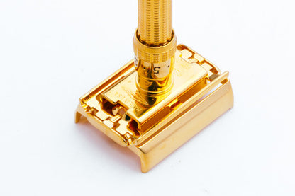 1963 Gillette Slim Adjustable Safety Razor 24K Gold Revamp