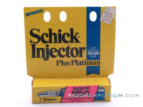 Schick Injector Plus Platinum (7) - New Old Stock (NOS) Razor Blades ...