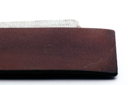 Vintage C.C.C.P Russia Shell Leather Straight Razor Strop