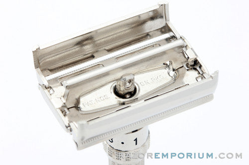 1964 Gillette Slim Adjustable J3 Double Edge Safety Razor