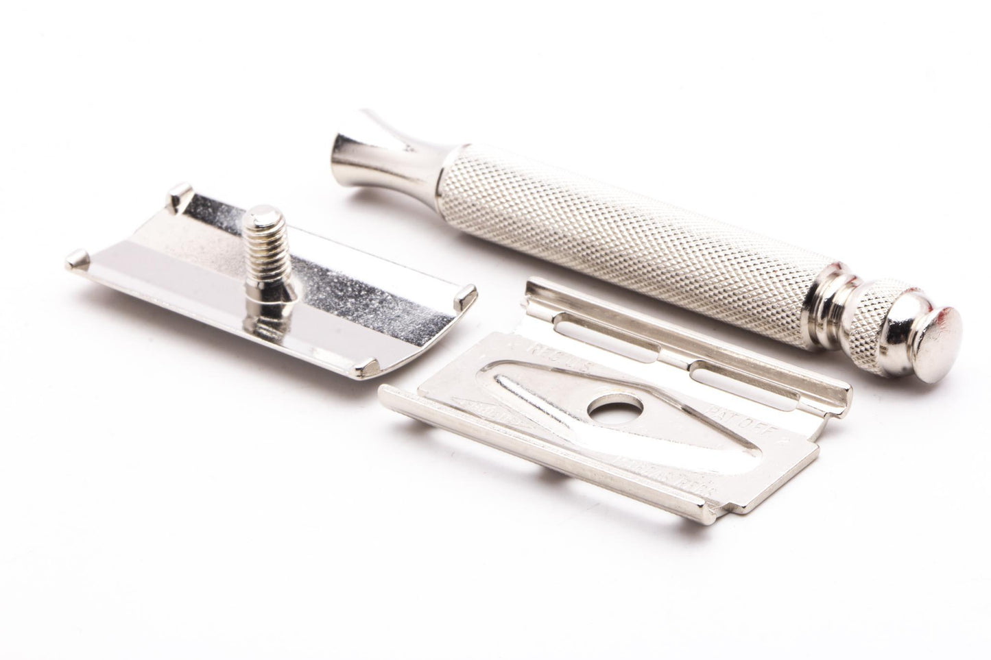 1965 K3 Gillette Ball End Tech Double Edge Safety Razor Set | Original Condition