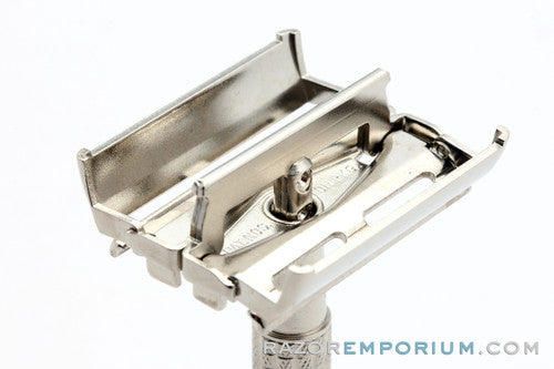 1956 Gillette TTO Flare Tip DE Safety Razor | Factory Nickel Revamp