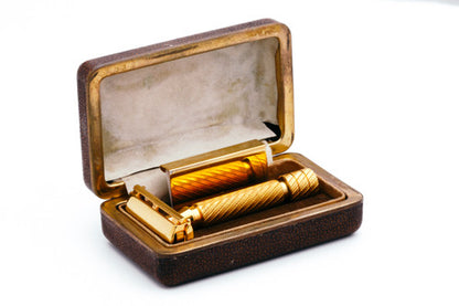 1940's Gillette British Aristocrat Safety Razor No 21 Set 24K Revamp