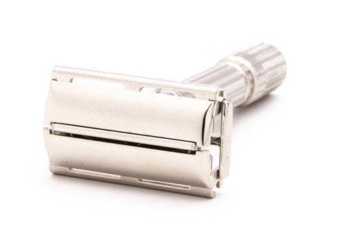 1961 G2 Gillette Fatboy Adjustable Double Edge Safety Razor | Factory Nickel Revamp