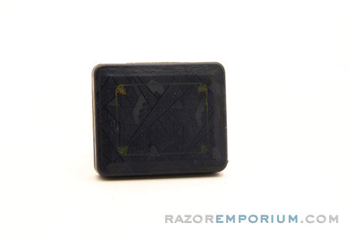 1930's Gillette Regent Gold Ball End Old Type Style DE Razor in Black Leather Case