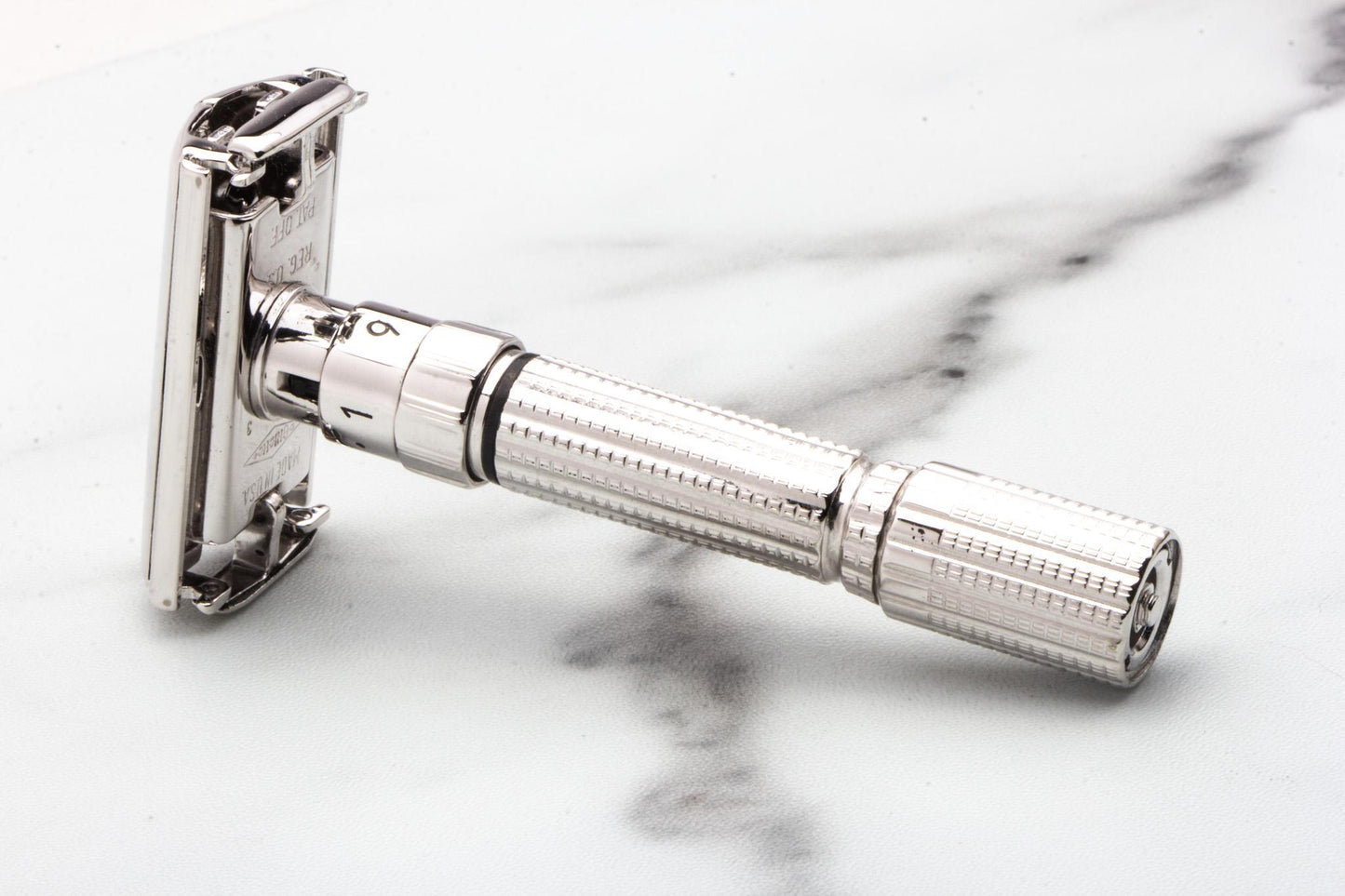 1958 D3 Gillette Executive Fatboy Adjustable Safety Razor | Rhodium Revamp
