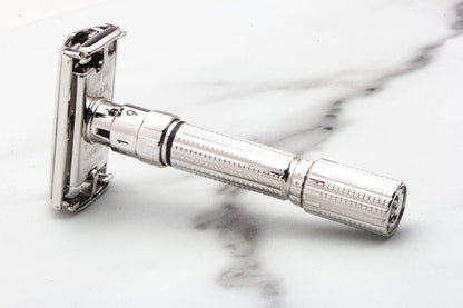 1958 D3 Gillette Executive Fatboy Adjustable Safety Razor | Rhodium Revamp