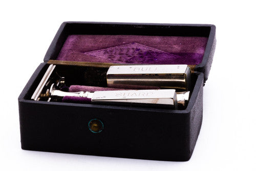 1920's Military Razor Single Edge Safety Razor Set