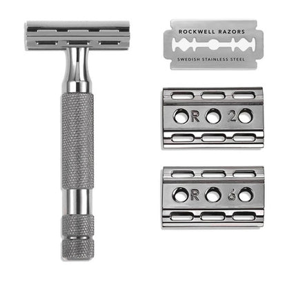 Rockwell 6C Gun Metal Adjustable Double Edge Safety Razor
