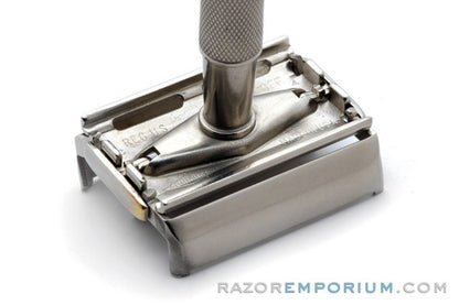 1957 Gillette Super Speed Safety Razor Original Nickel - Good