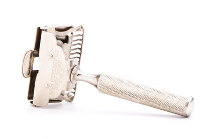 1920's Gem Single Edge Demaskeene Single Edge Safety Razor | Factory Nickel Revamp