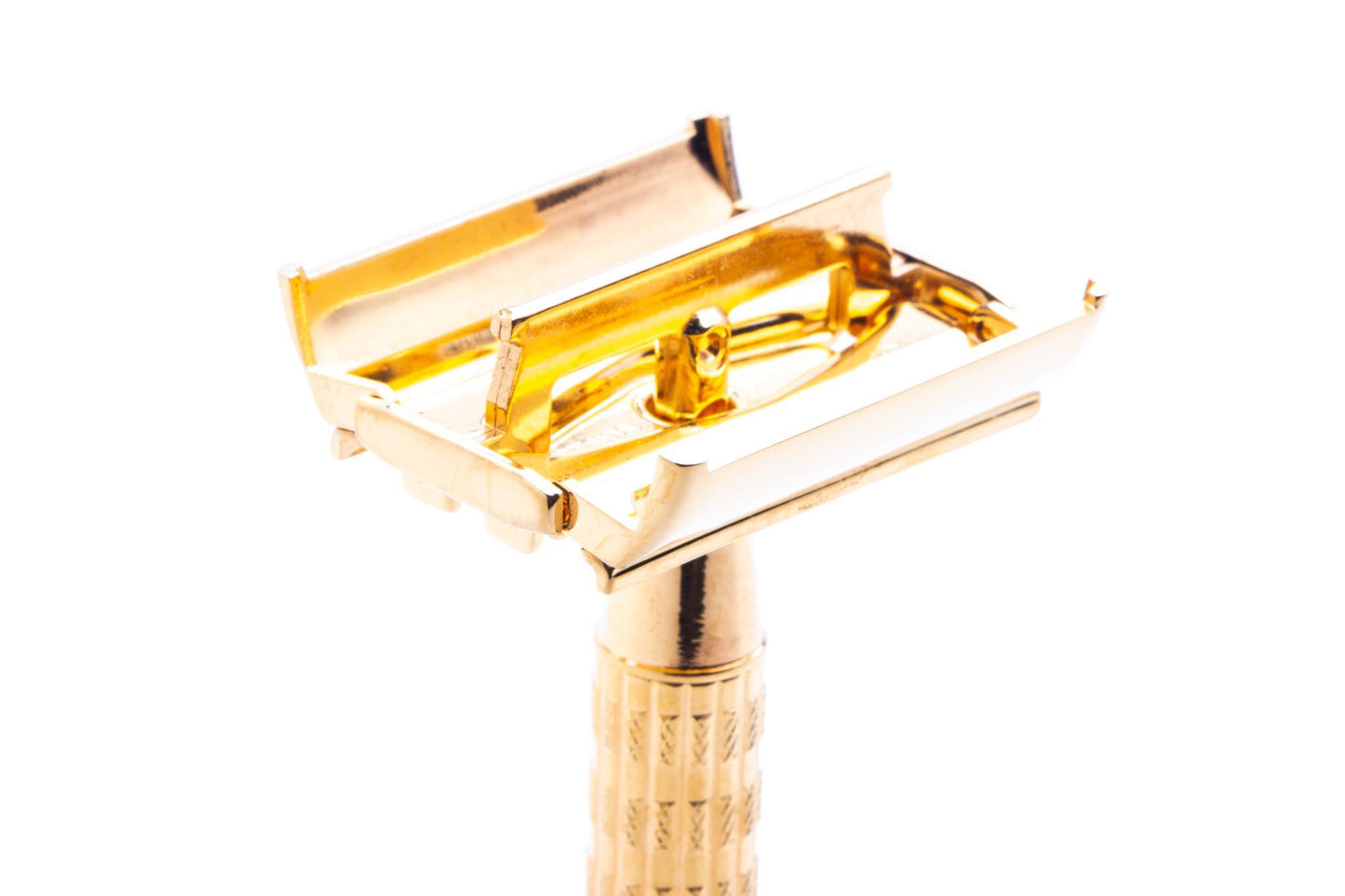 1959 E3 Gillette Heavy Red Tip Super Speed Safety Razor | 24K Gold Revamp