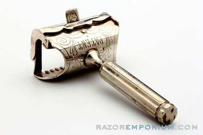 1920's C.V. Heljestrand Stainless Steel Single Edge Razor Set | Eskilstuna, Sweden