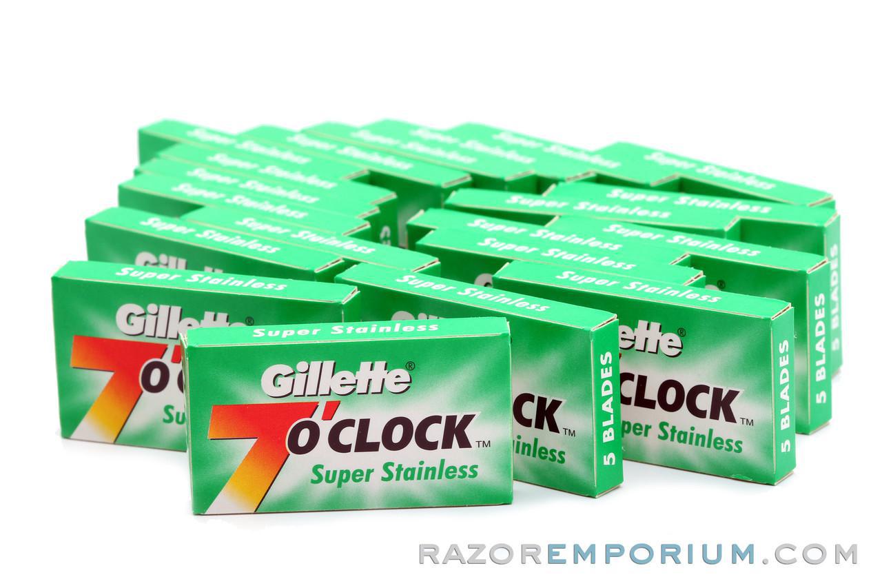 Gillette 7 O'clock Green Double Edge (DE) Razor Blades