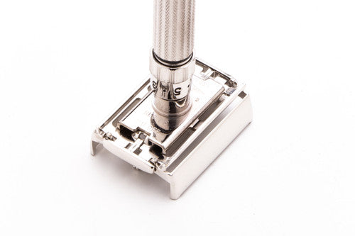 1959 E2 Gillette Fatboy Adjustable Double Edge TTO Safety Razor | Rhodium Revamp