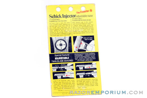 1960's Schick Adjustable Injector Twin Blade Shaving System - NOS