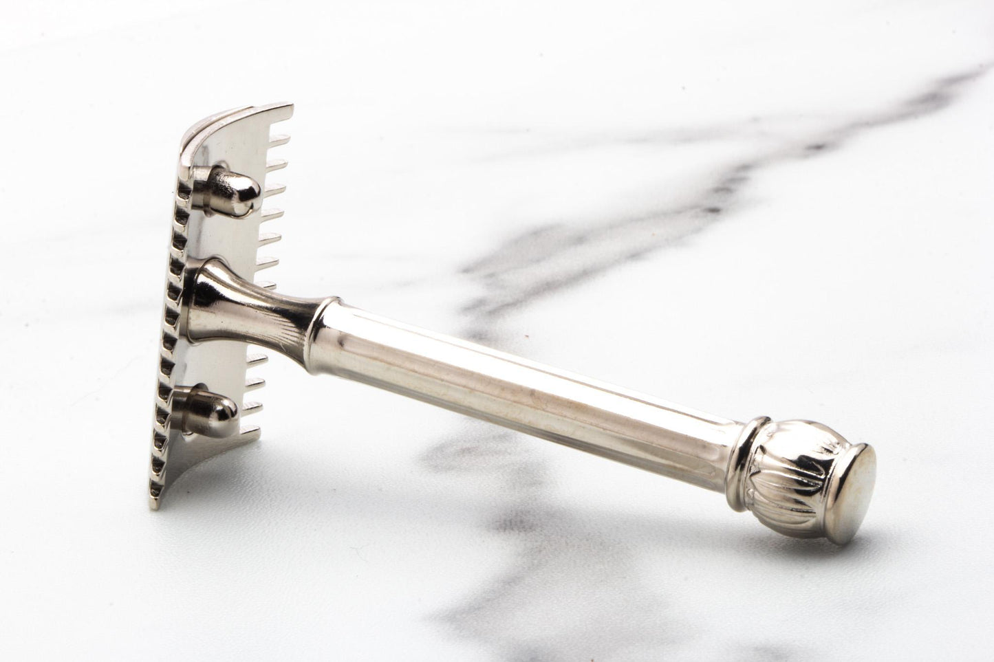 1912 Gillette Pocket Edition No500A Open Comb Double Edge Safety Razor | Factory Nickel Revamp