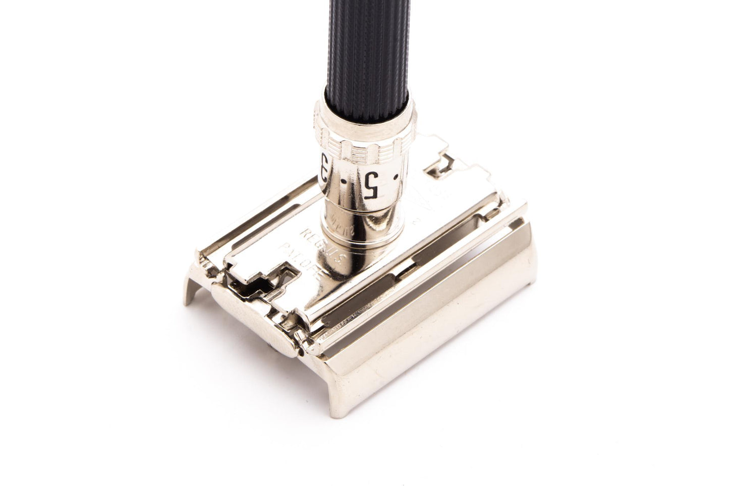 1970 P2 Gillette Super Adjustable 84 Double Edge Safety Razor | Factory Nickel Revamp