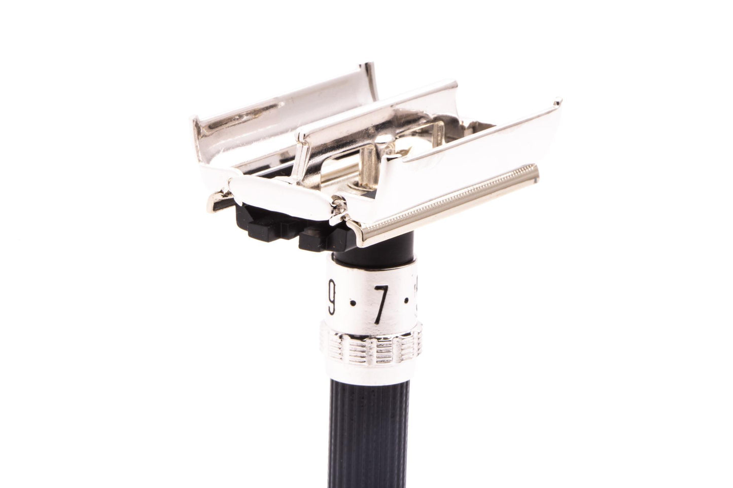 1979 Z3 Gillette Super Adjustable "Black Beauty" DE Safety Razor | Rhodium Revamp