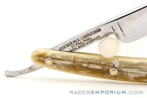 9/16" No. 1 Hess Hair Milk Lab Inc. St. Paul Minn. Straight Razor w/ Case | Solingen Germany